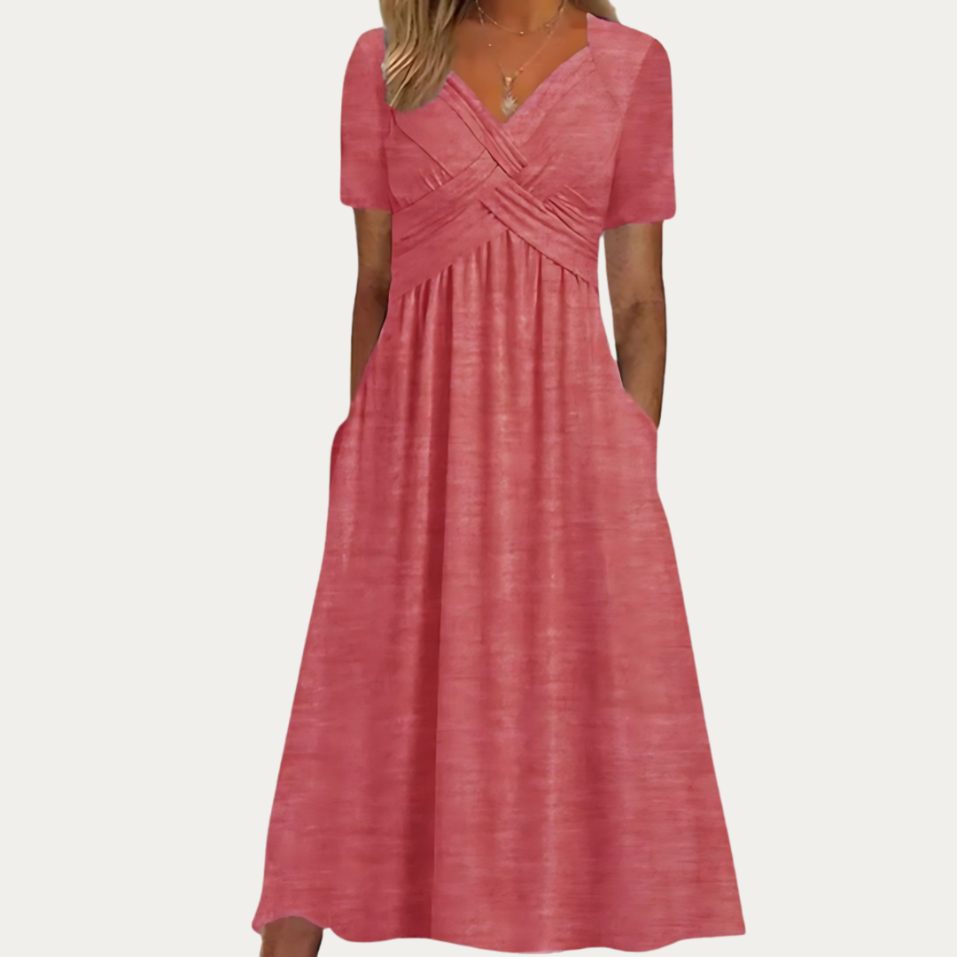 Emily – Empire Waist Midi Dress