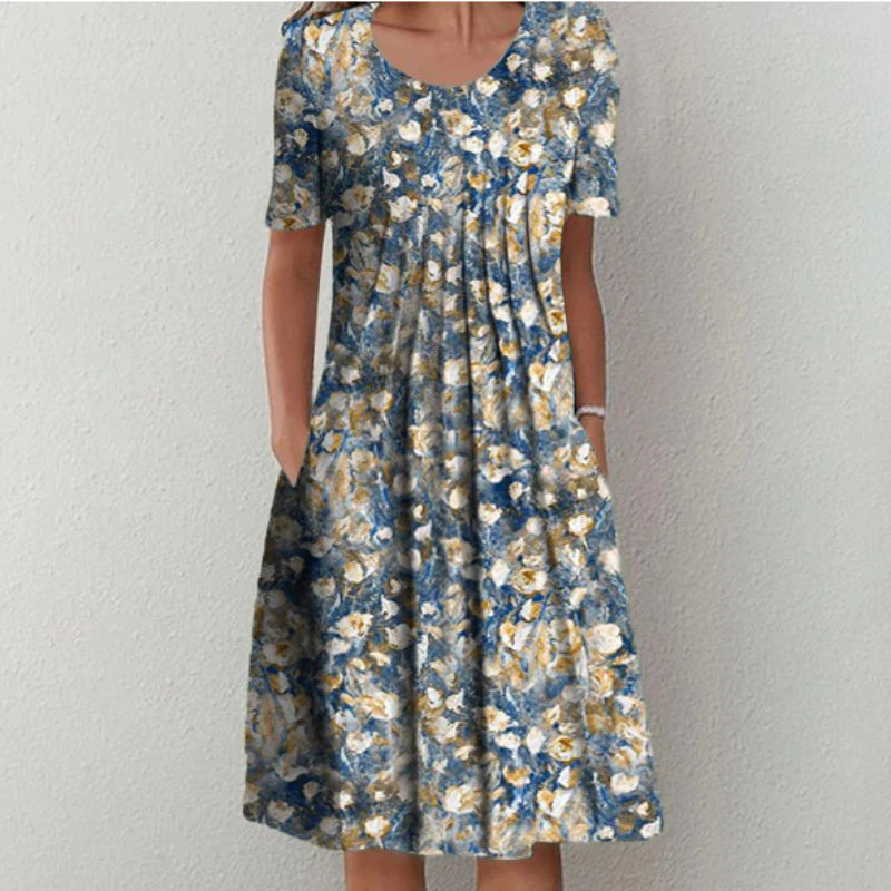 Emelie | Elegant Layered Tummy-Coverage Dress