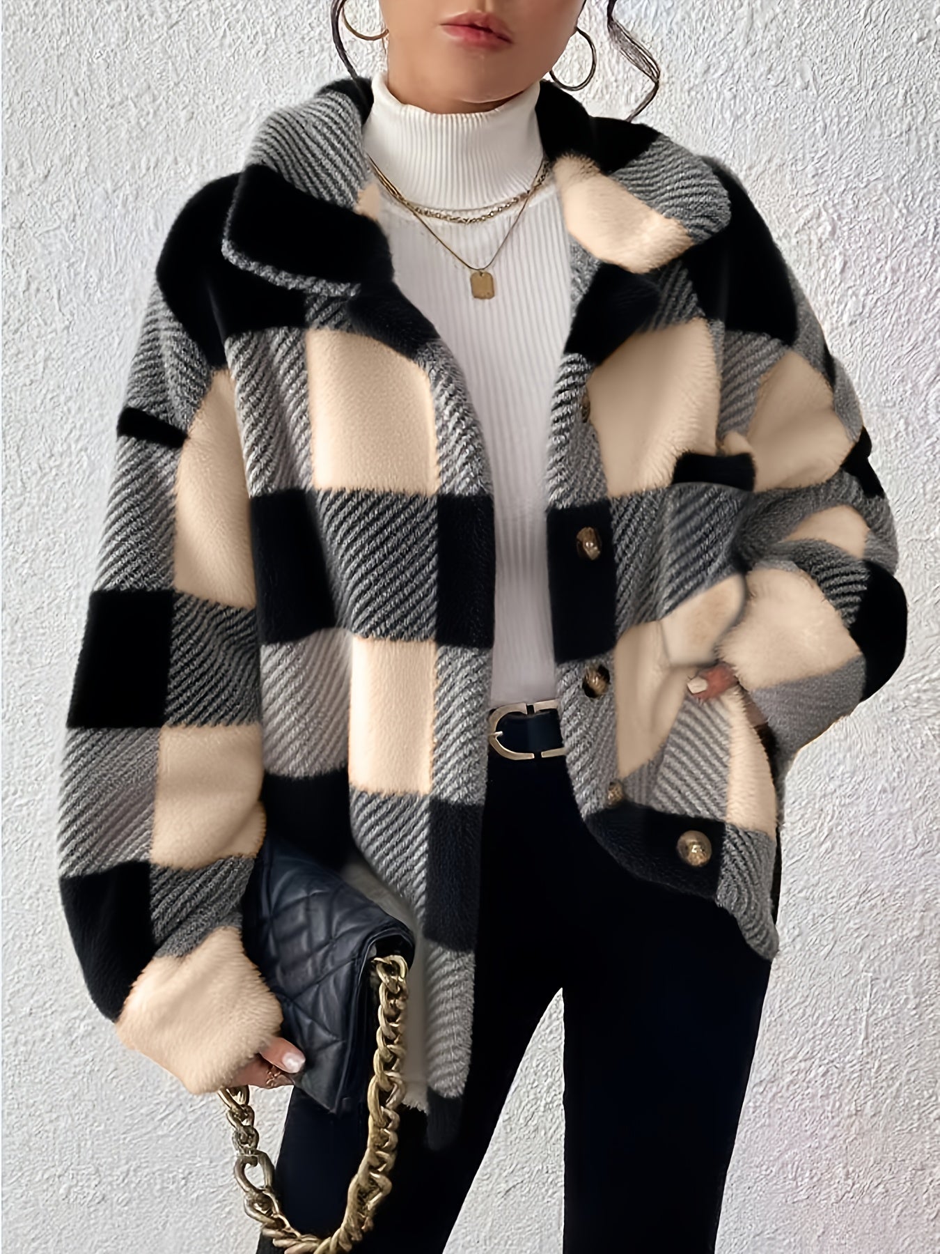 Nora | Cozy Plaid Jacket