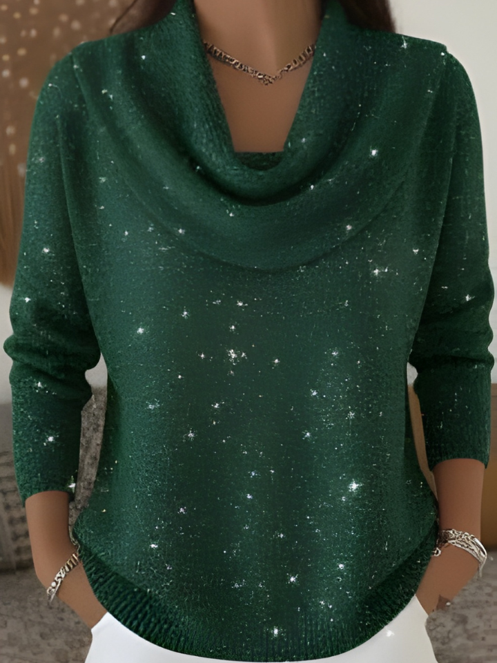 Marjorie | Soft Glow Cowl-Neck Sweater
