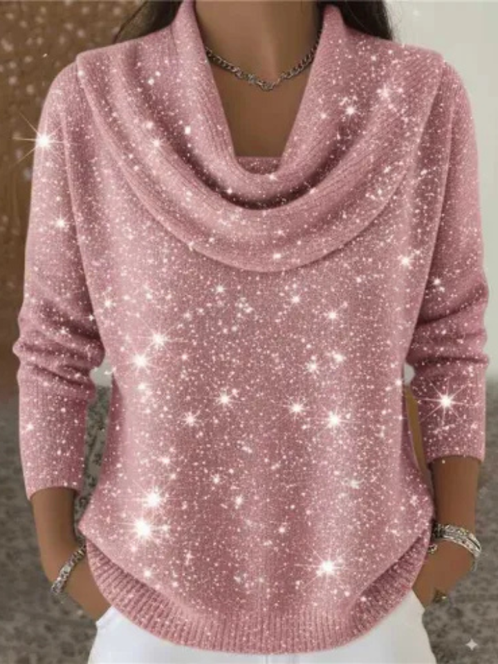 Marjorie | Soft Glow Cowl-Neck Sweater