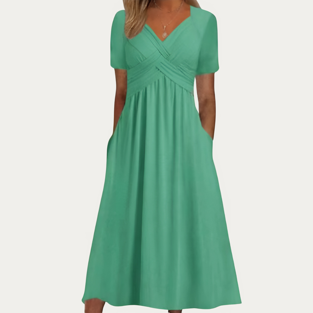 Emily – Empire Waist Midi Dress