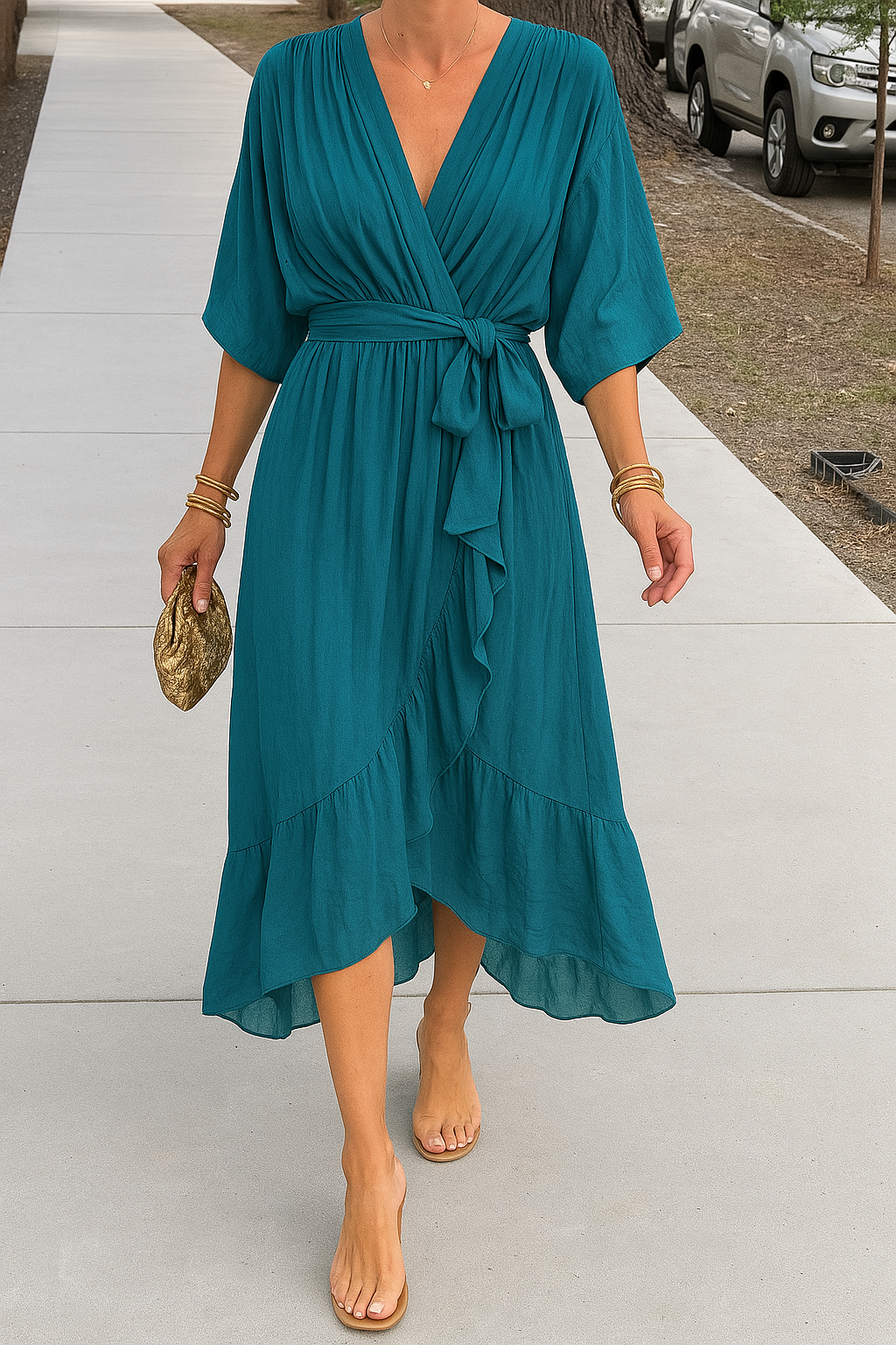 Jasmine – Flowy Midi Dress