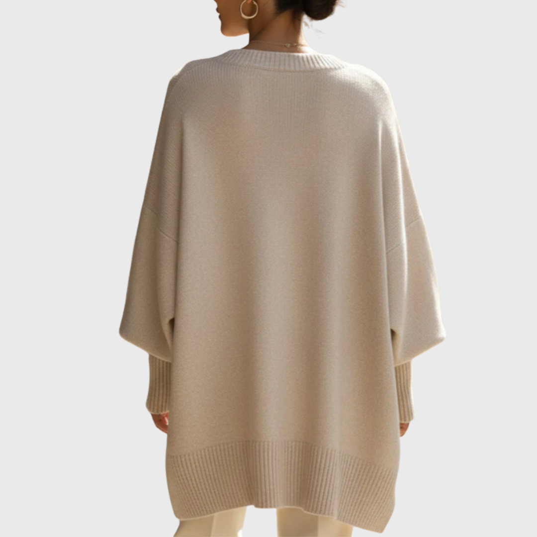 Livia I oversized poncho-sweater