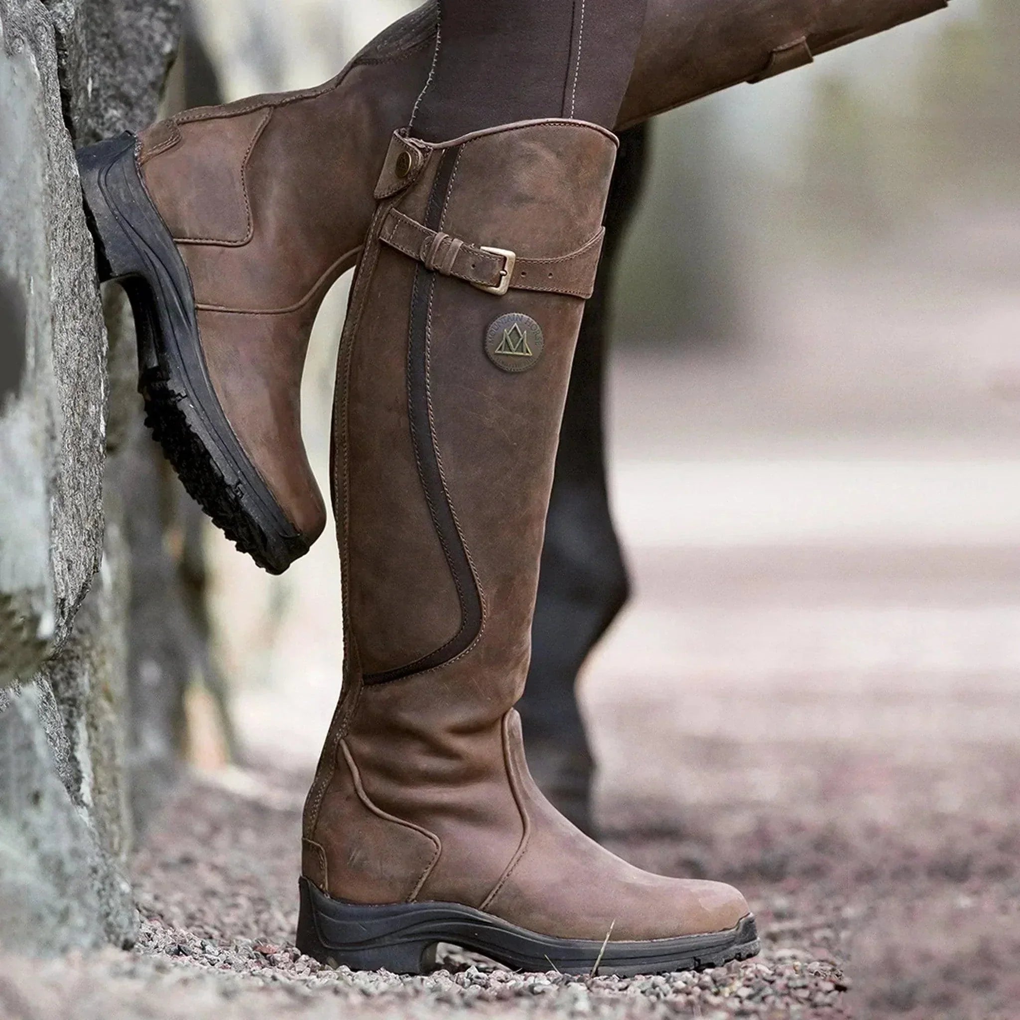 Lavinia | Waterproof Leather Riding Boots