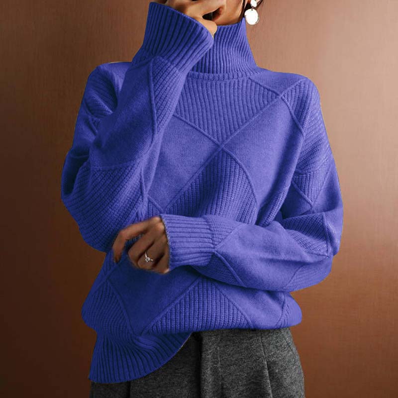 Talbot | Textured Turtleneck Knit Sweater