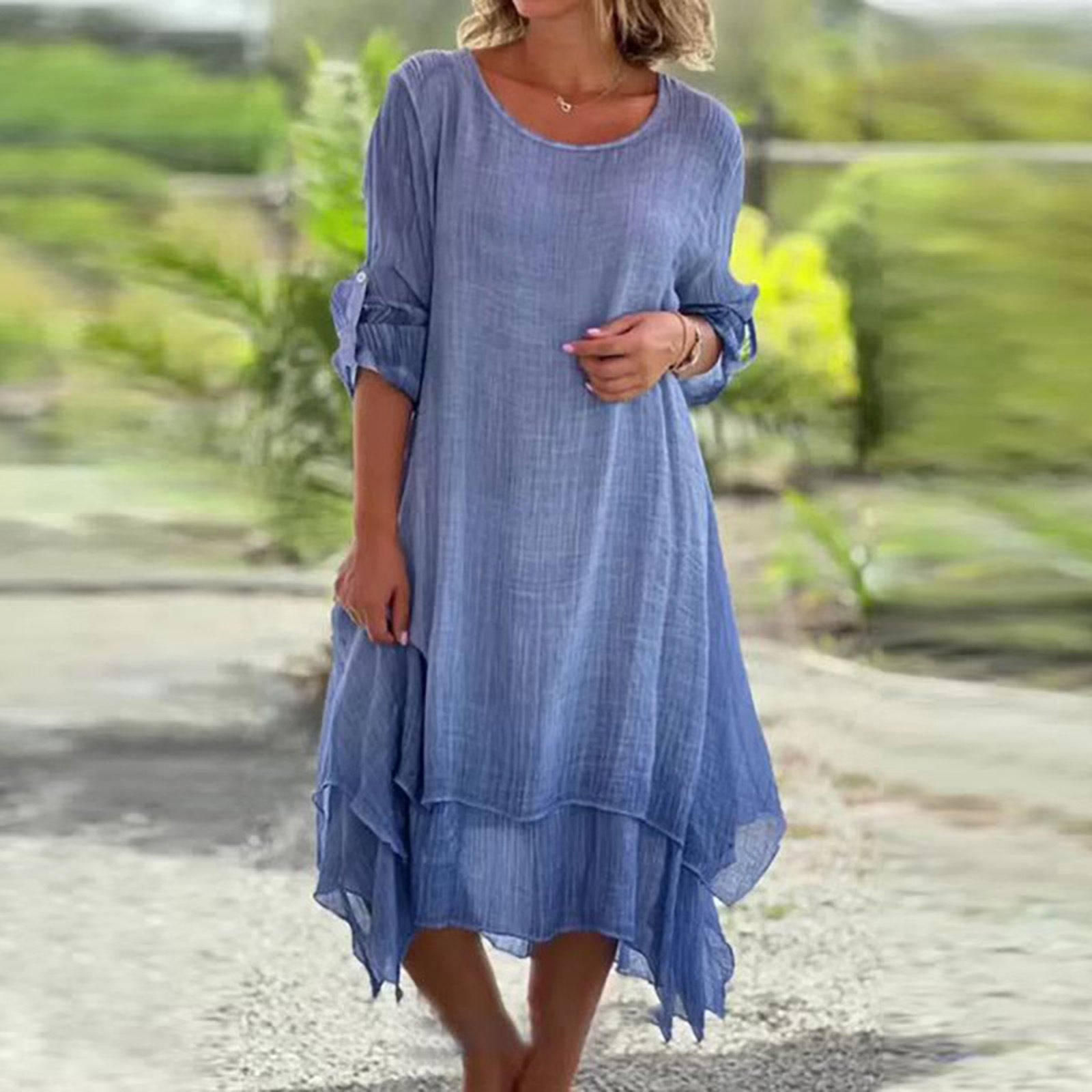 Isla – Lightweight Flowy Midi Dress