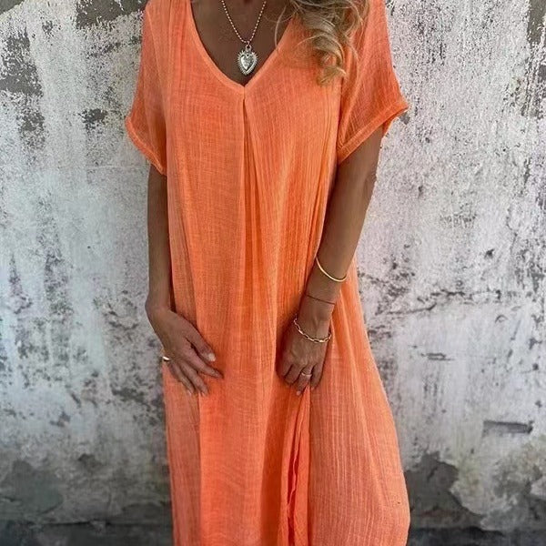 Marielle – Cotton-Linen Spring Dress