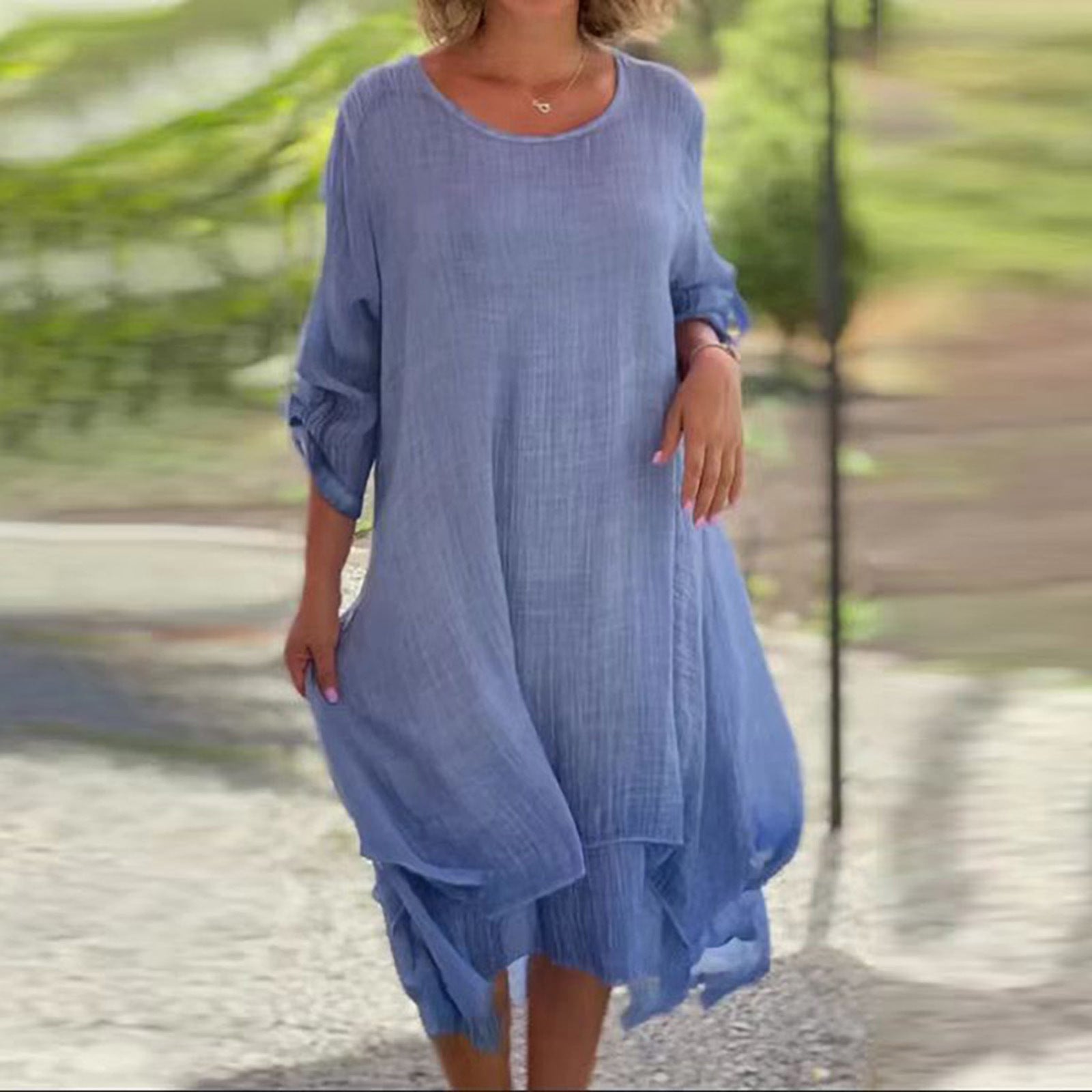 Isla – Lightweight Flowy Midi Dress