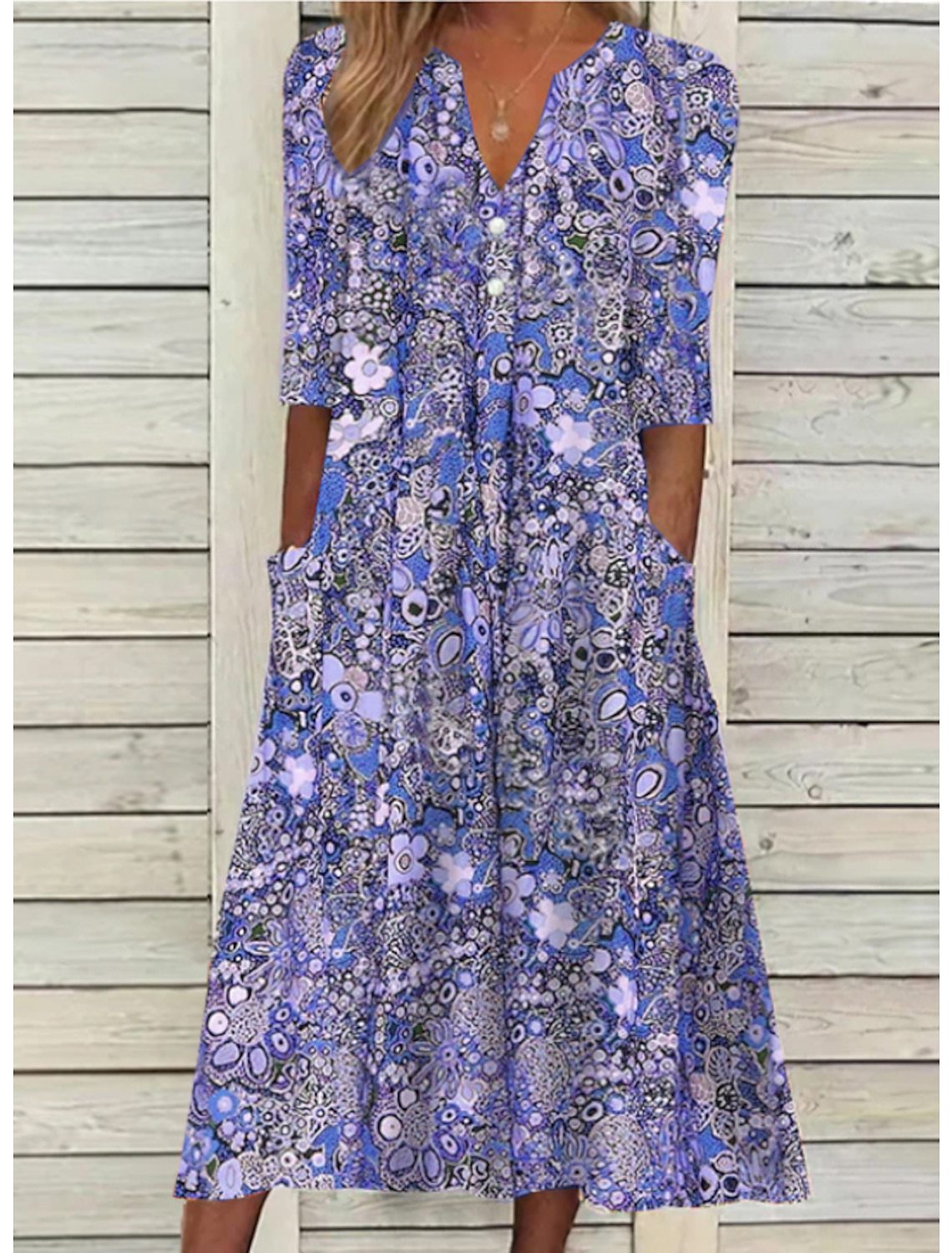 EMILY | ELEGANT SUMMER DRESS WITH BELLY COVER