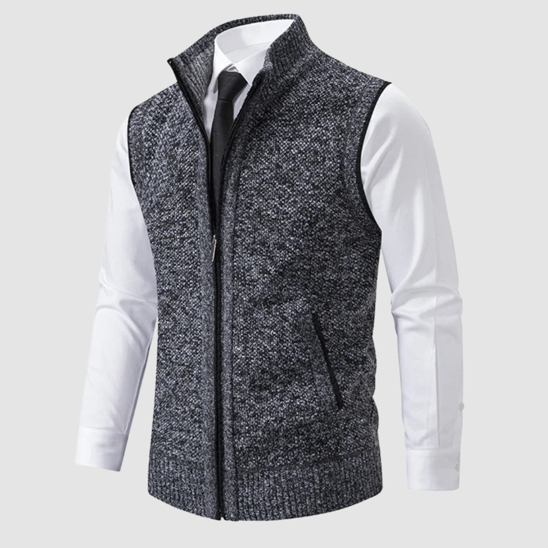 Neil | Gilet zippé italien en maille polyvalente