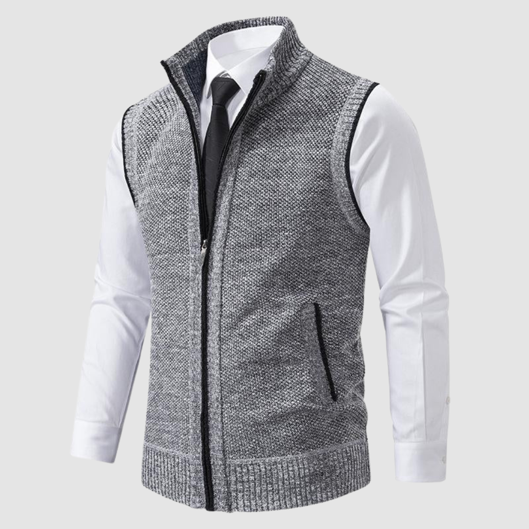 Neil | Gilet zippé italien en maille polyvalente
