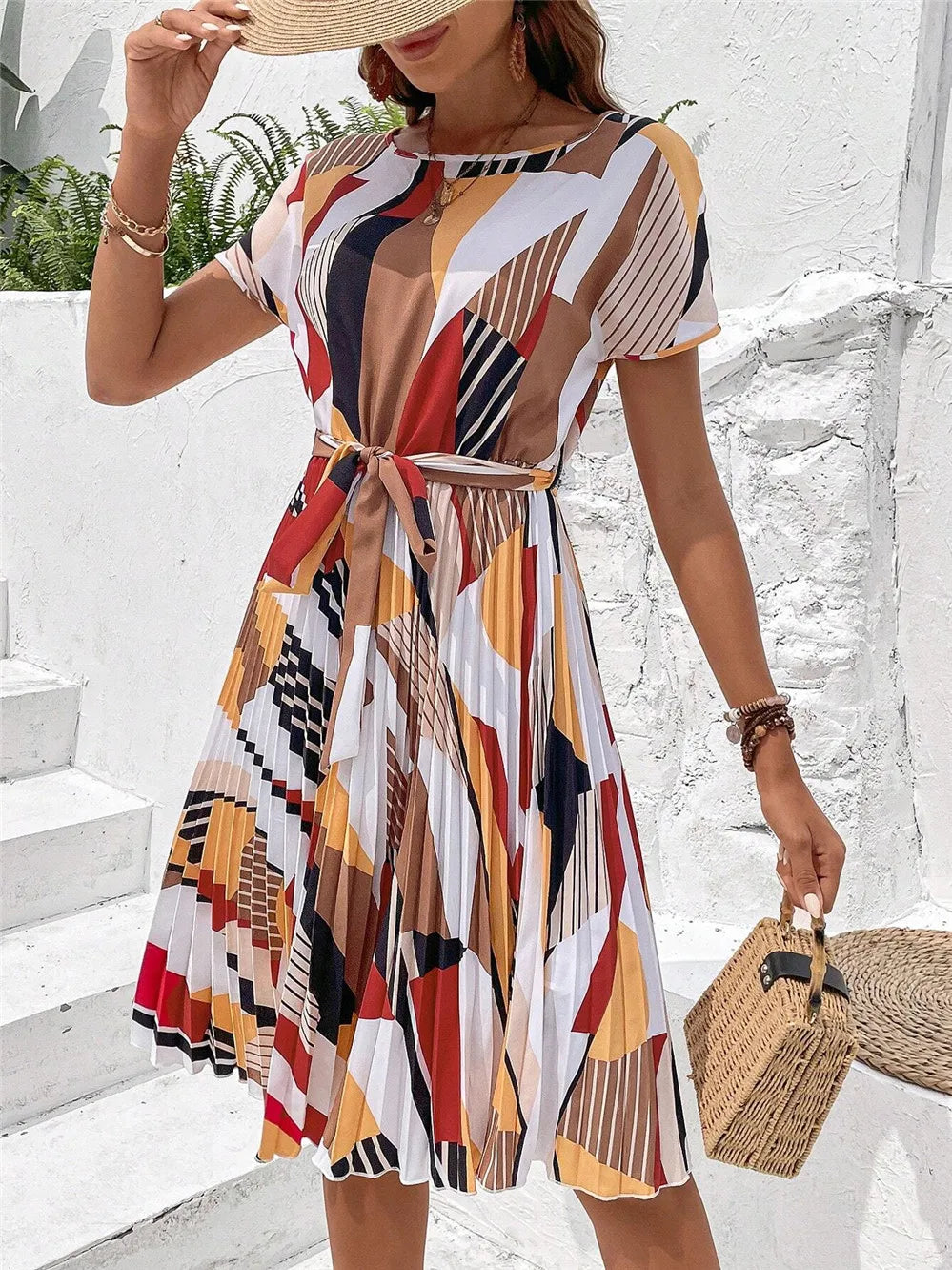 Solara - Vibe Pleated Midi Dress