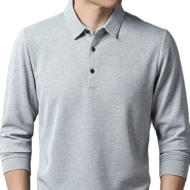 Sean | Polo décontracté à motif gaufré