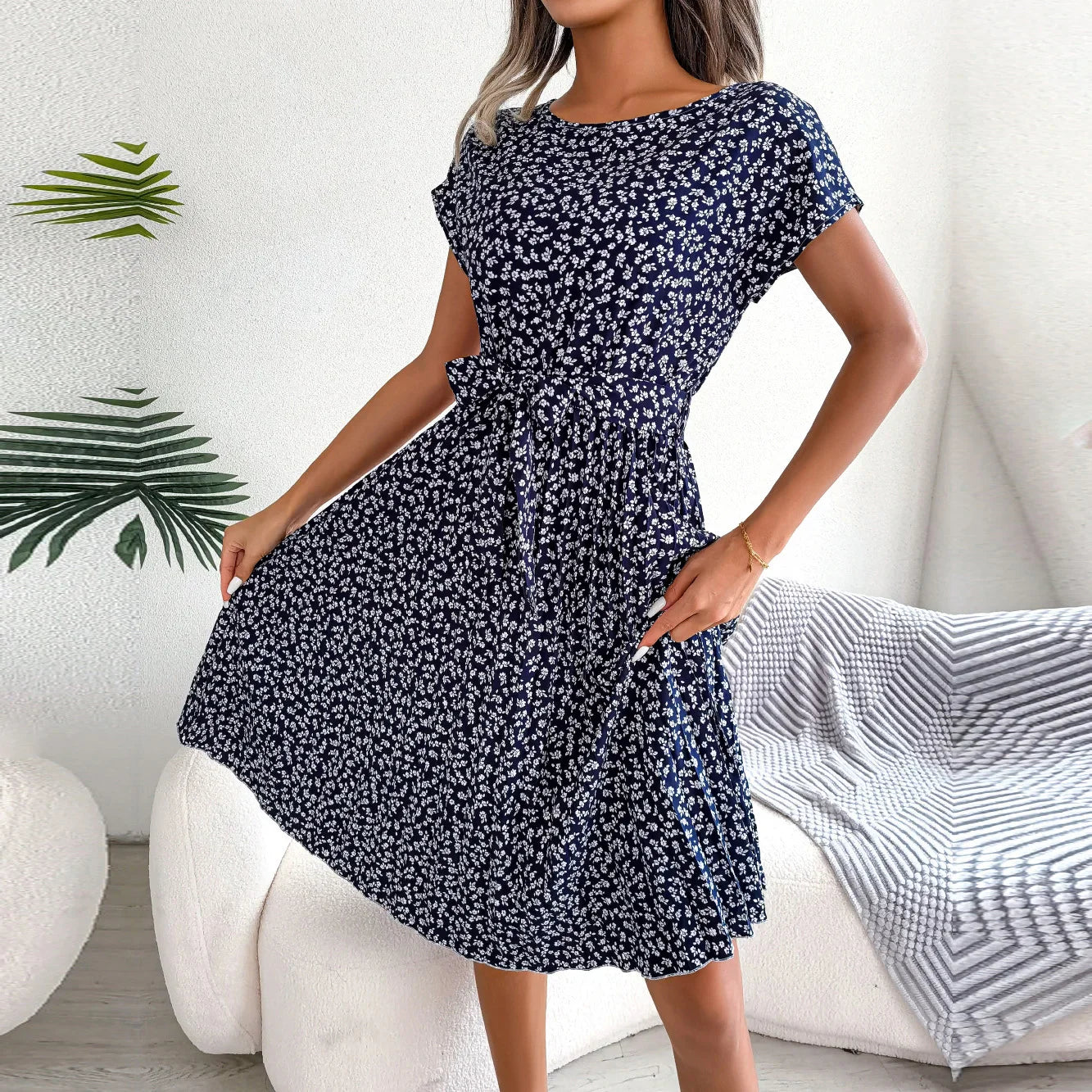 Kaly Grace - Pleated Midi Dress