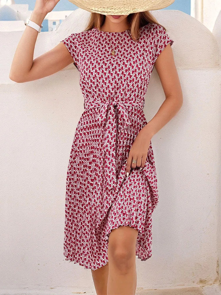 Solara - Vibe Pleated Midi Dress