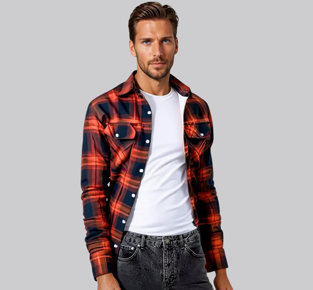 Ethan | Comfort Plaid Shirt Jacket