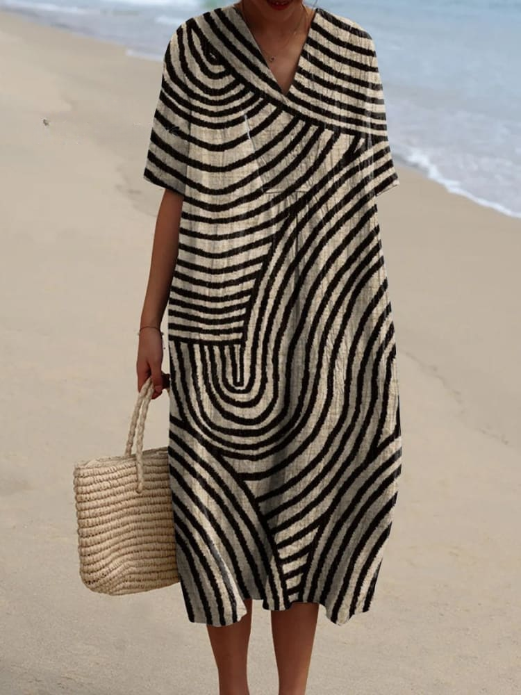 Isabelle – Relaxed Beach Midi Dress