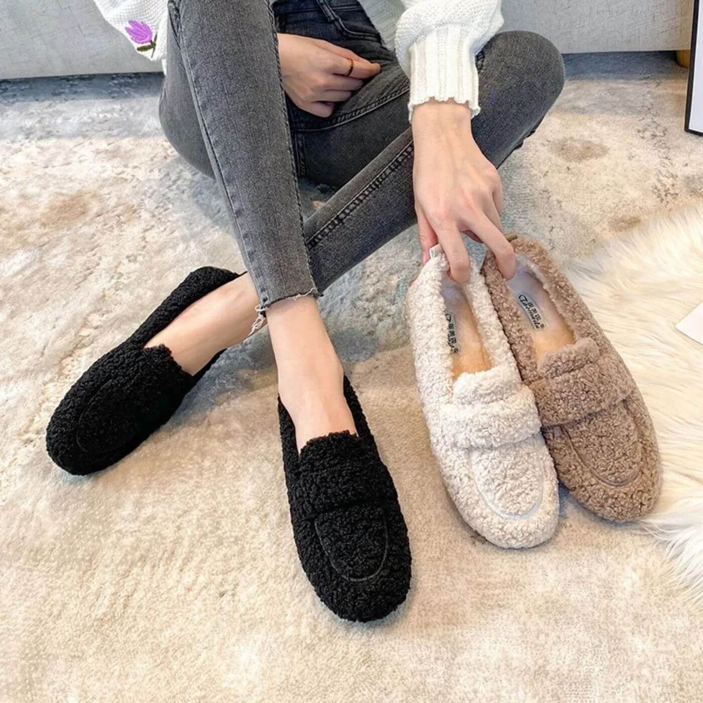 Jane | Cozy Warm Moccasins