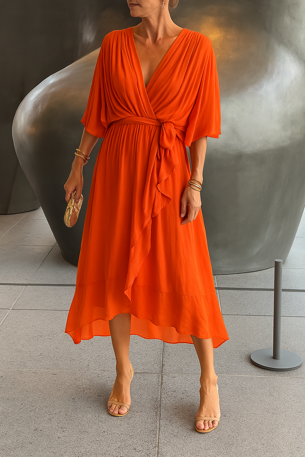 Jasmine – Flowy Midi Dress