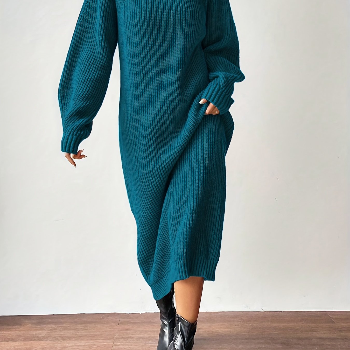 Mila | Cozy Knit Turtleneck Dress