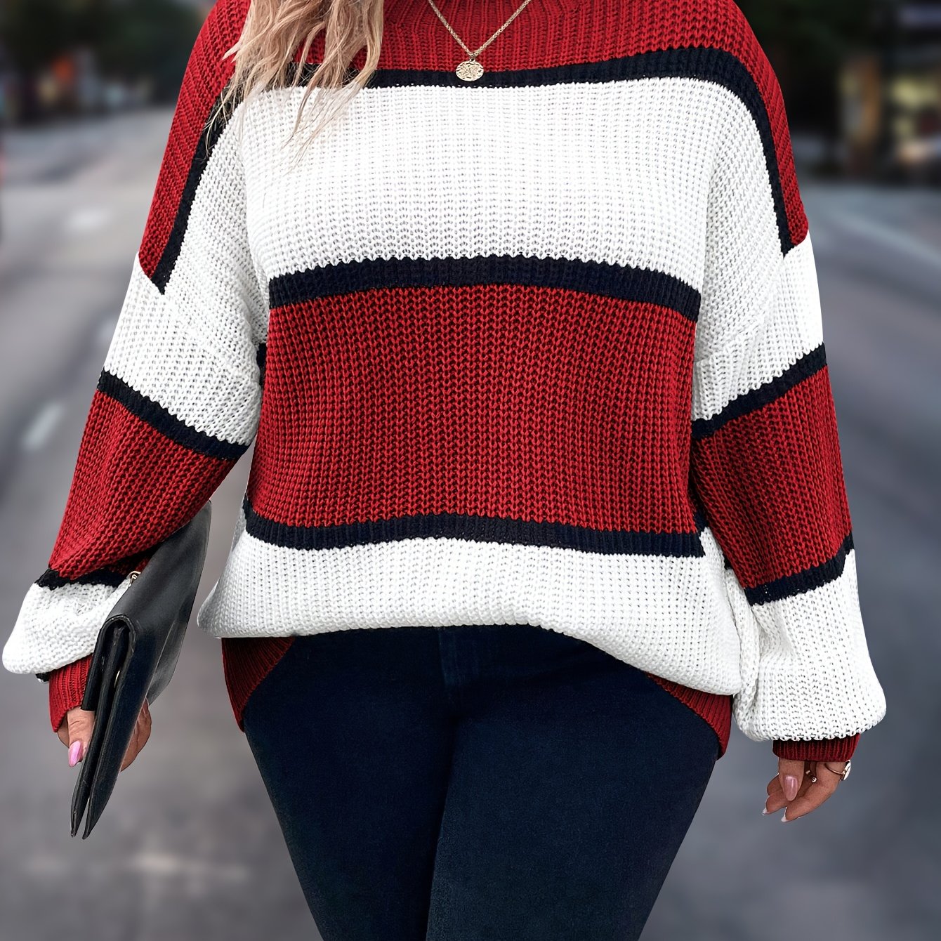Emma | Cozy Stripe Sweater