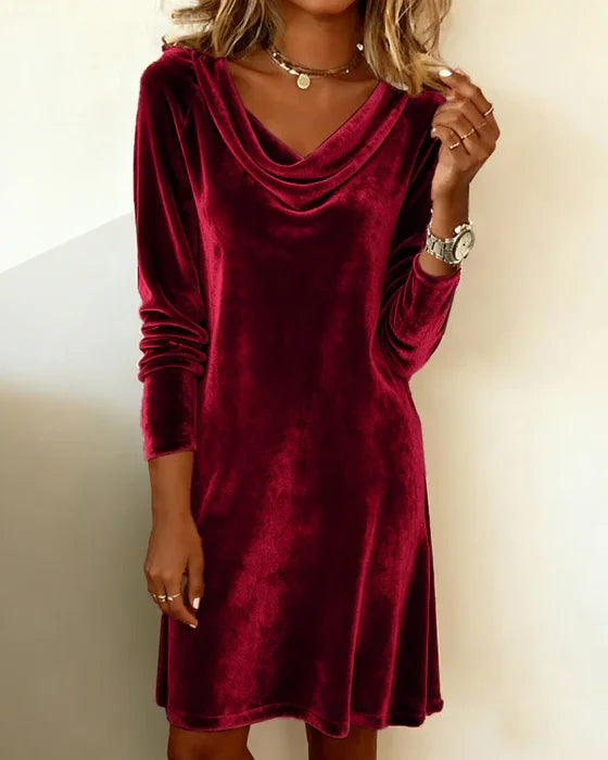 Frosina | Loose Cut Velvet Dress