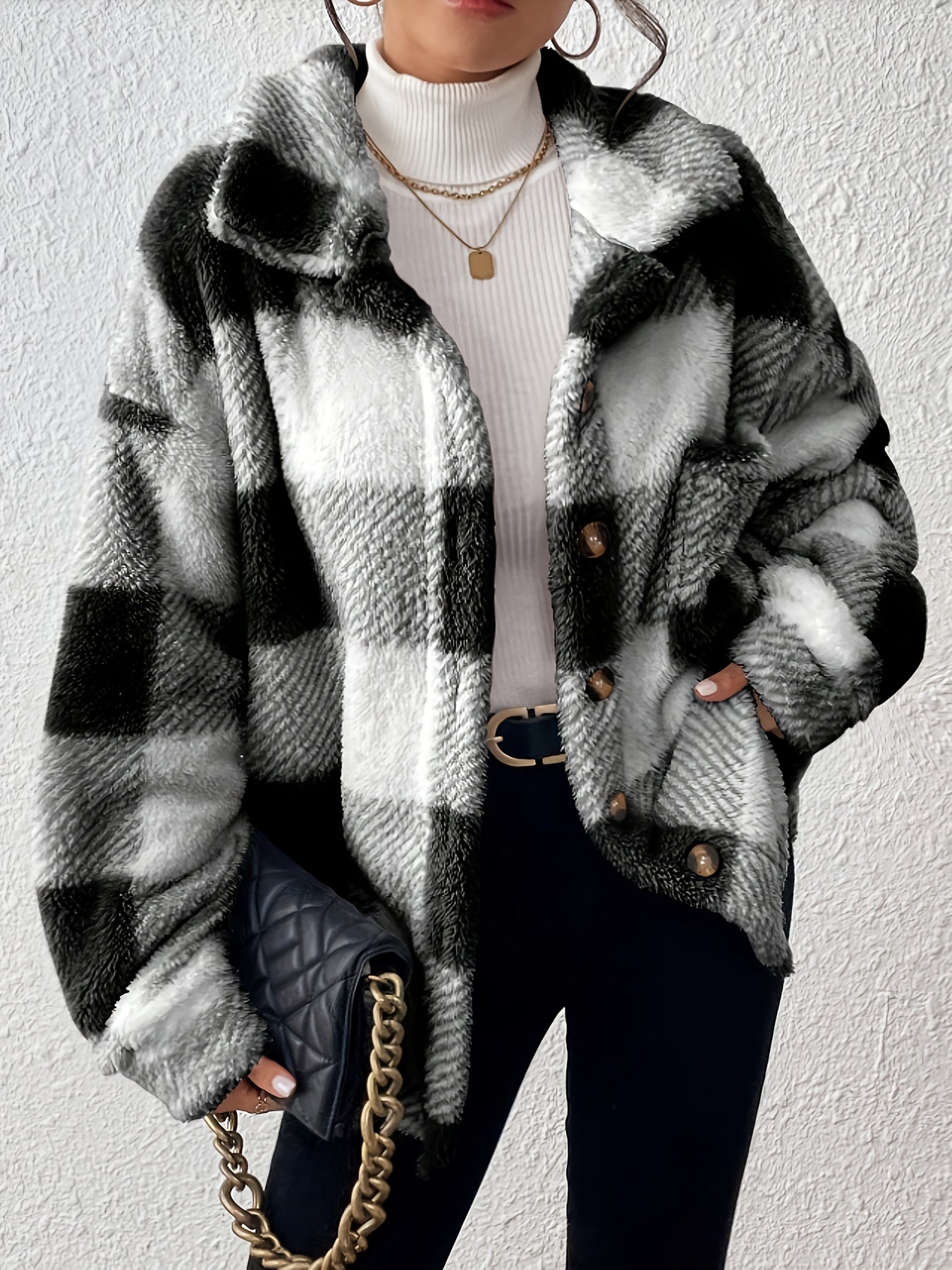Nora | Cozy Plaid Jacket