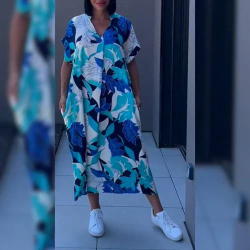 Solea – Vibrant Boho Maxi Dress