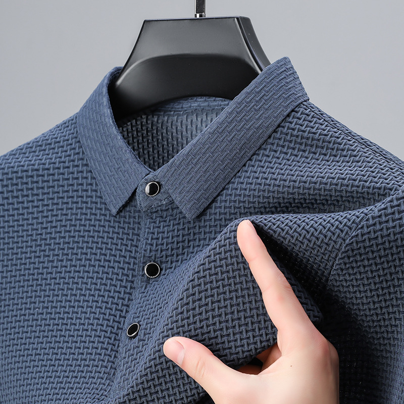 Andrew | Textured Elegance Polo Shirt