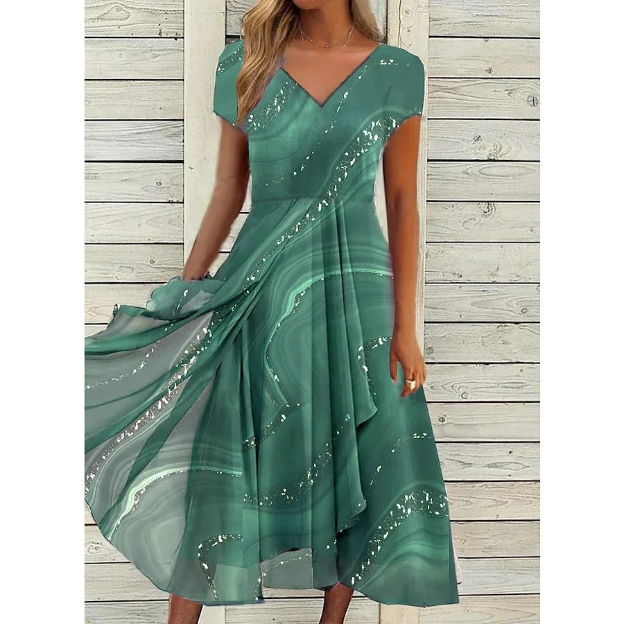 Celeste – Flowing Midi Dress