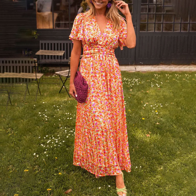 Meadow Bloom – Floral Maxi Dress