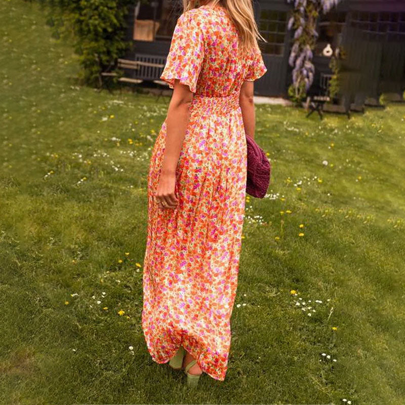 Meadow Bloom – Floral Maxi Dress