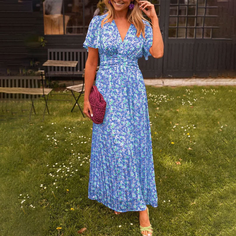 Meadow Bloom – Floral Maxi Dress